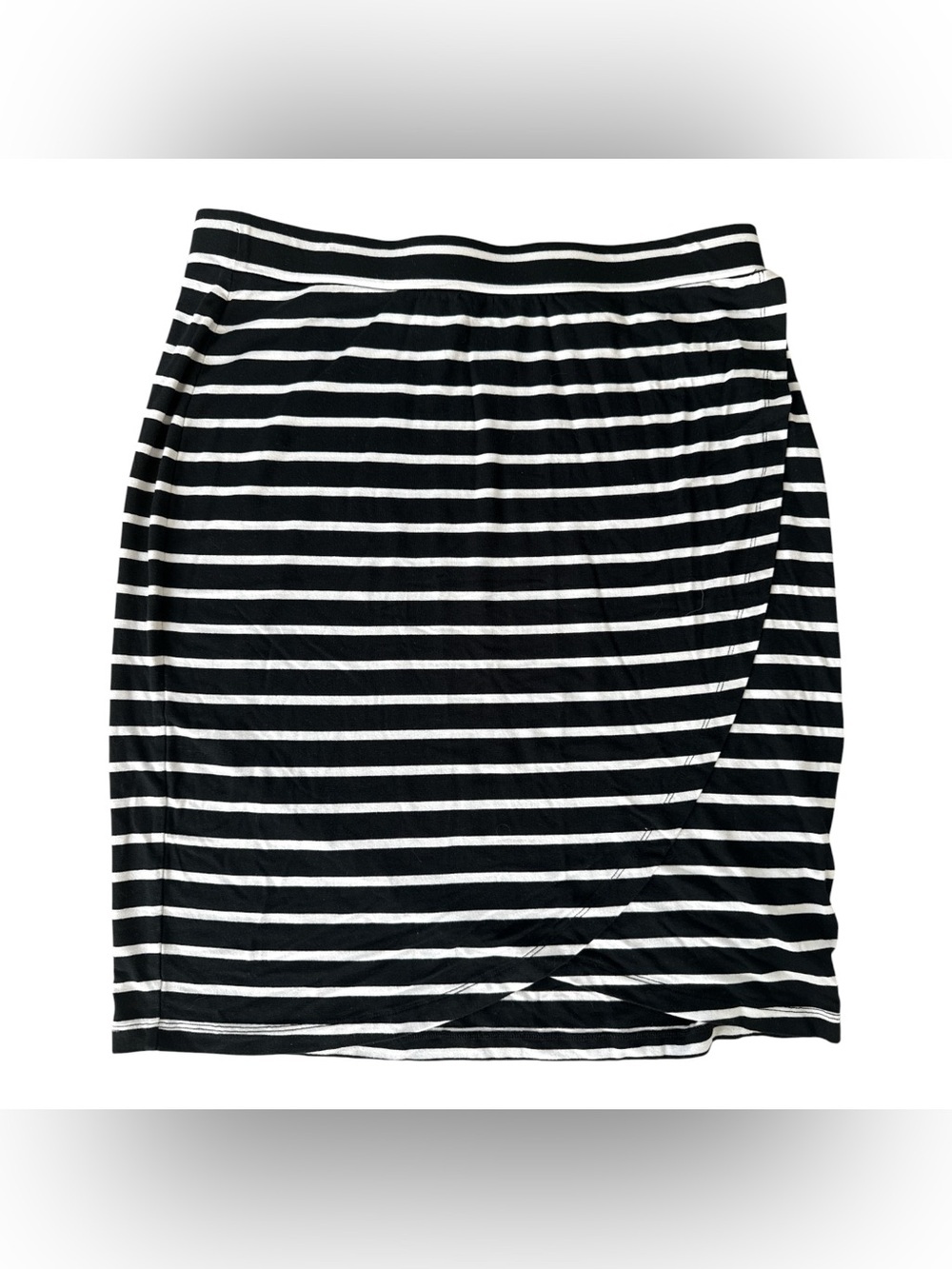 Tommy Bahama Portside Stripe Skirt Black & White